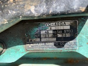 MIKASA 機型：MVＣ-40GA #W3011 Y2008